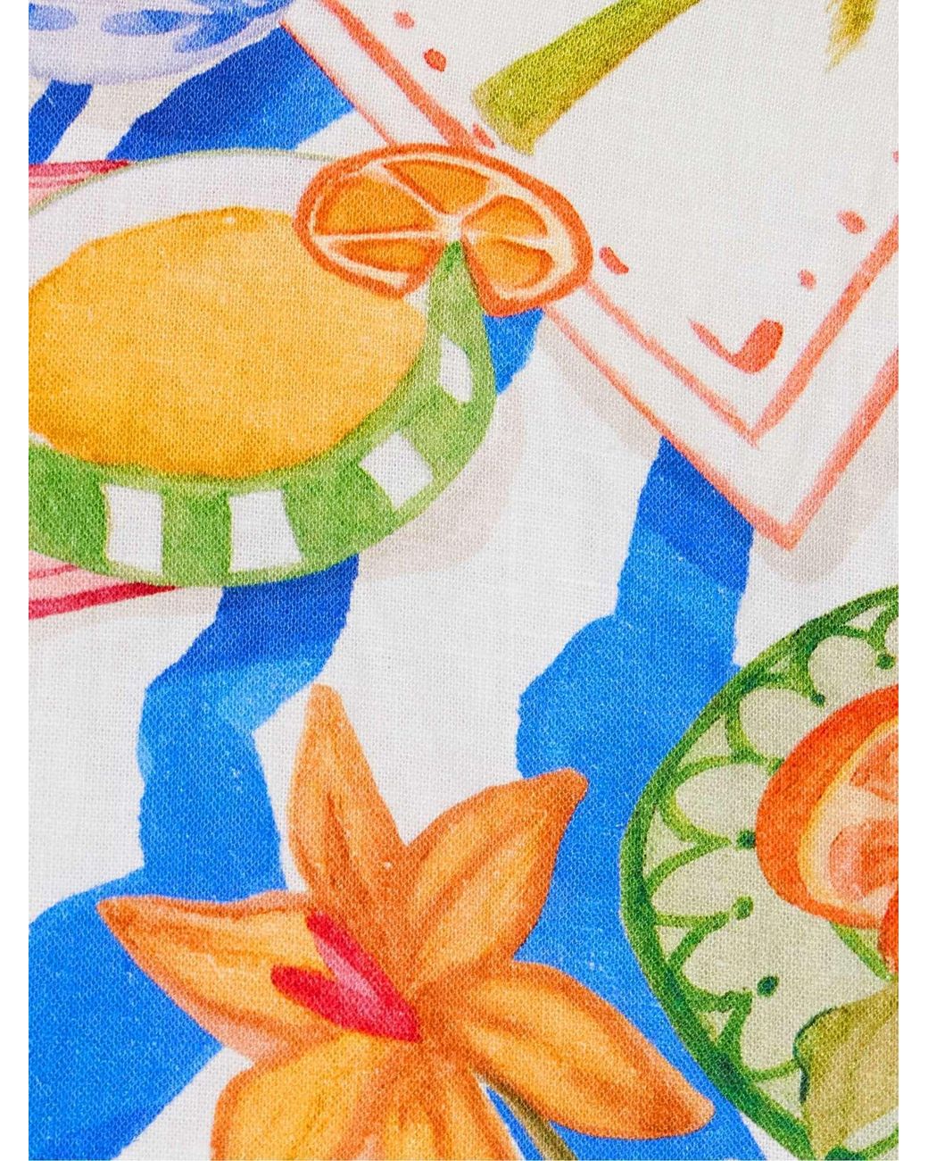Farm Rio Blue Patterned Top
