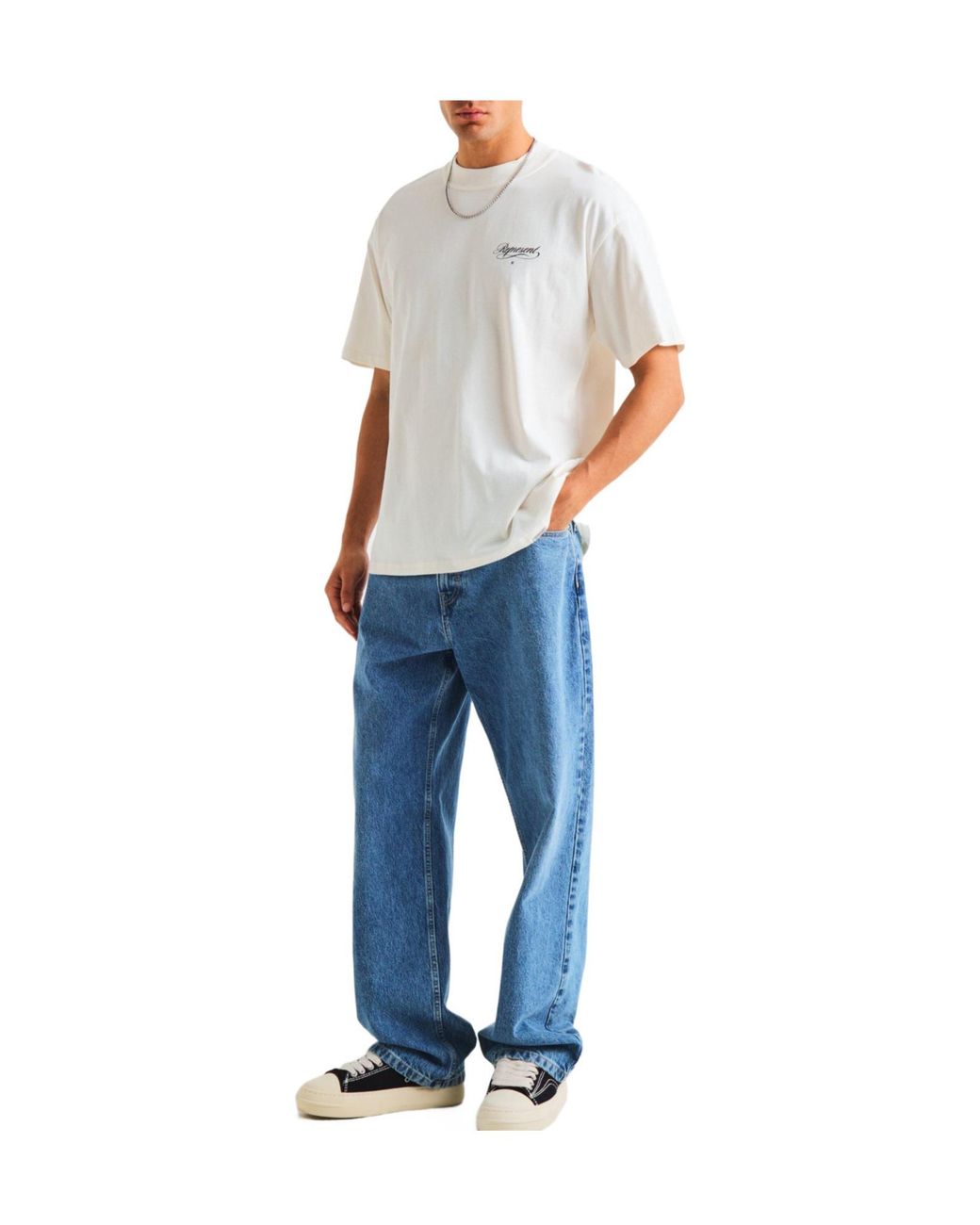 Represent Gray Oversized T-Shirt for men