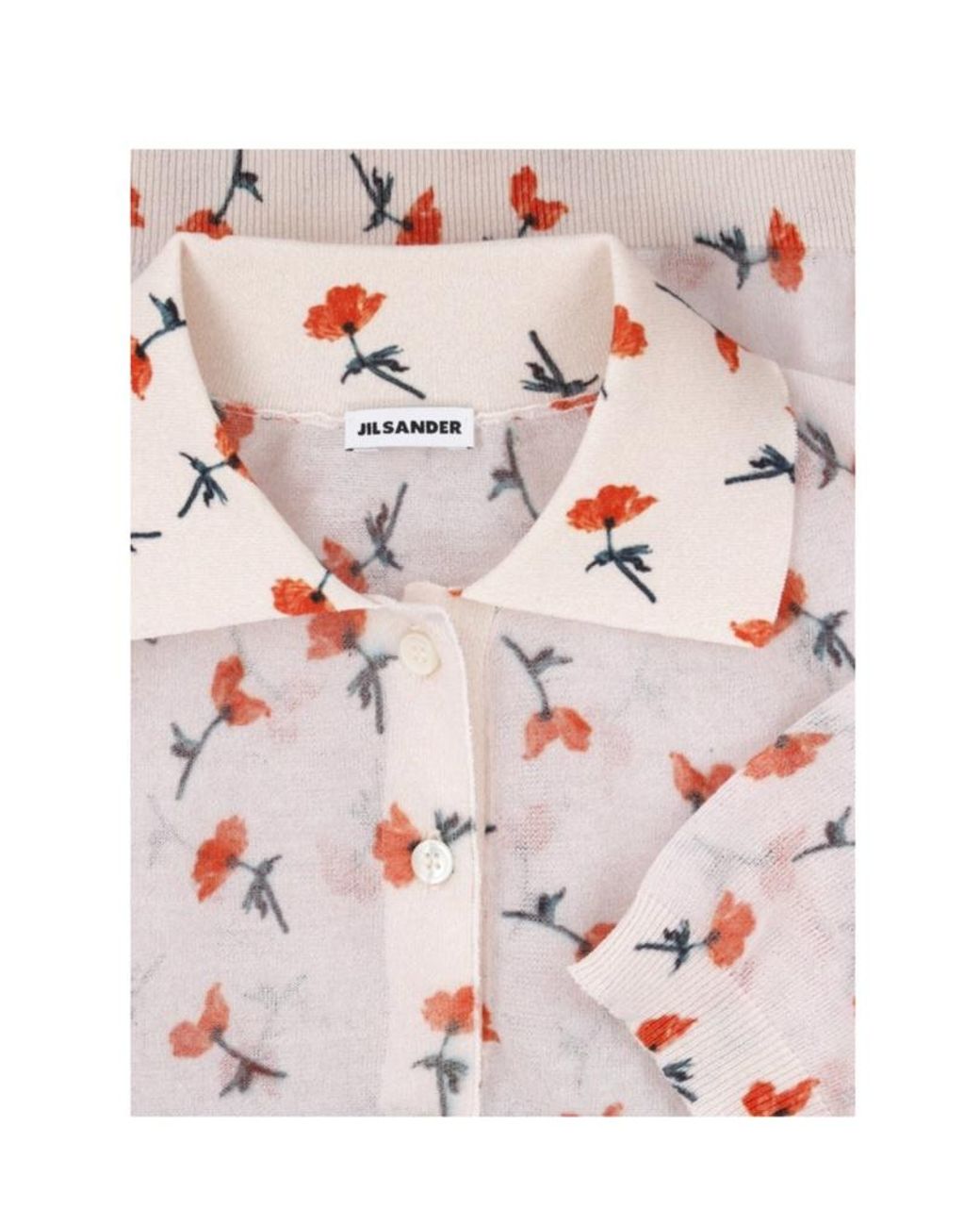 Jil Sander Pink Printed T-Shirt