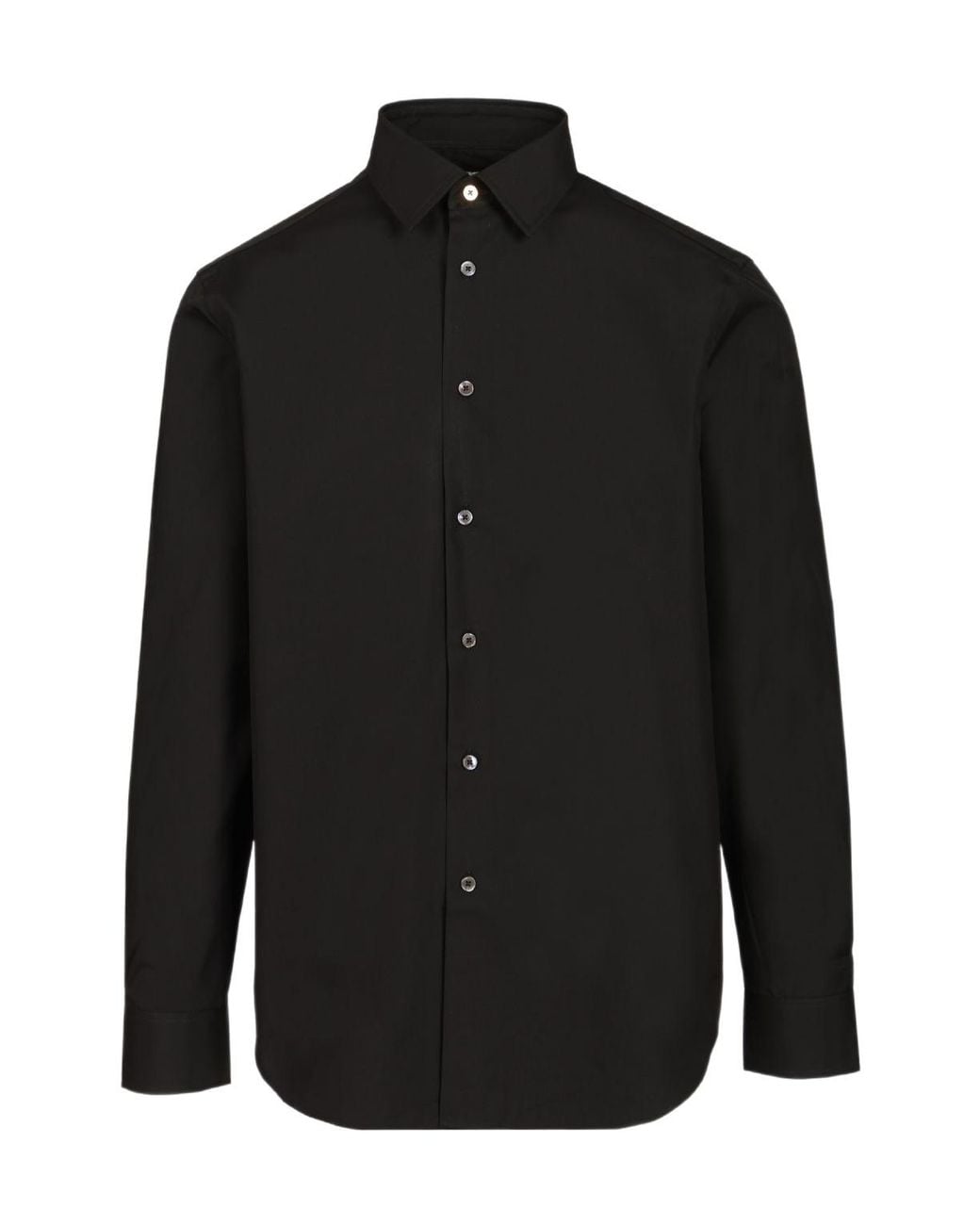 Paul Smith Black Artist Stripe Cuff Shirt for men