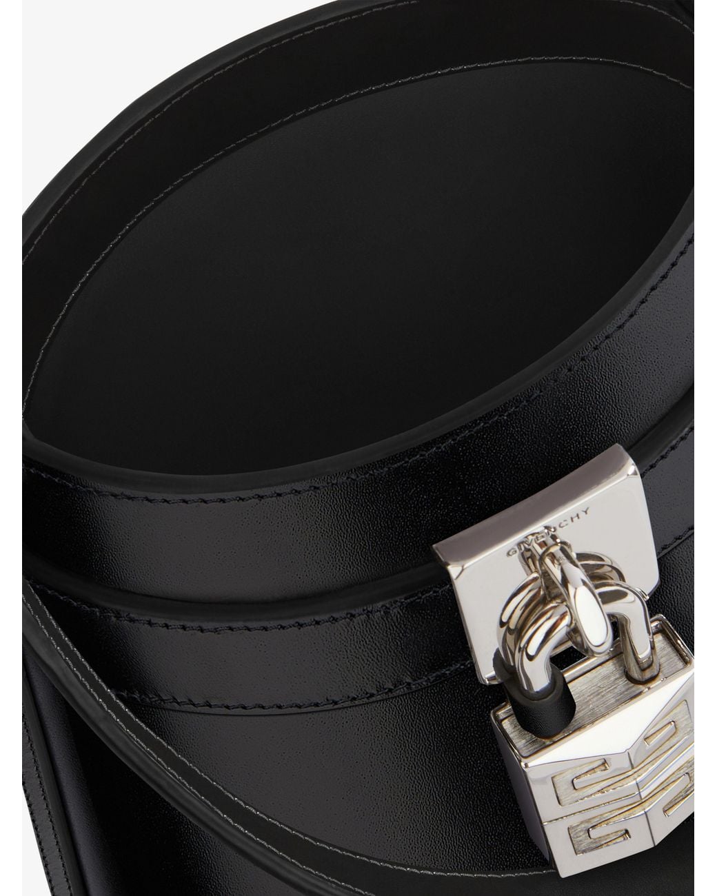 Givenchy Black Shark Lock Micro Top Handle Bag