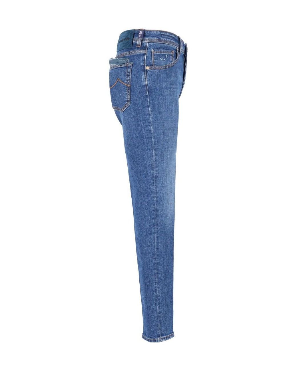 Jacob Cohen Blue Scott Slim Cropped Jeans for men