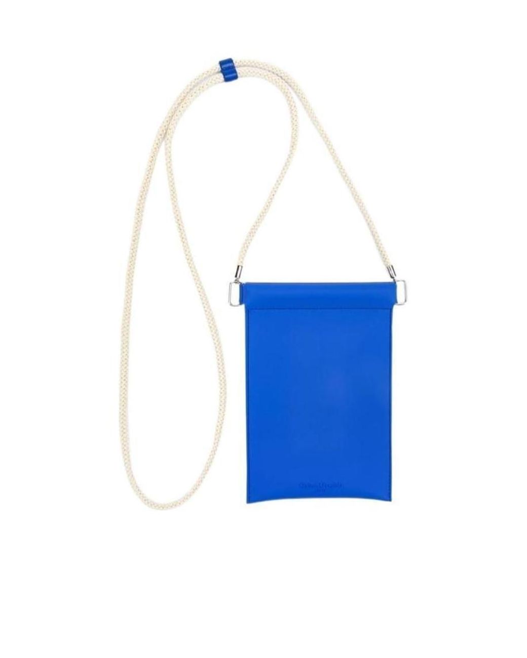 Maison Margiela Blue Rubber Leather Phone Case for men