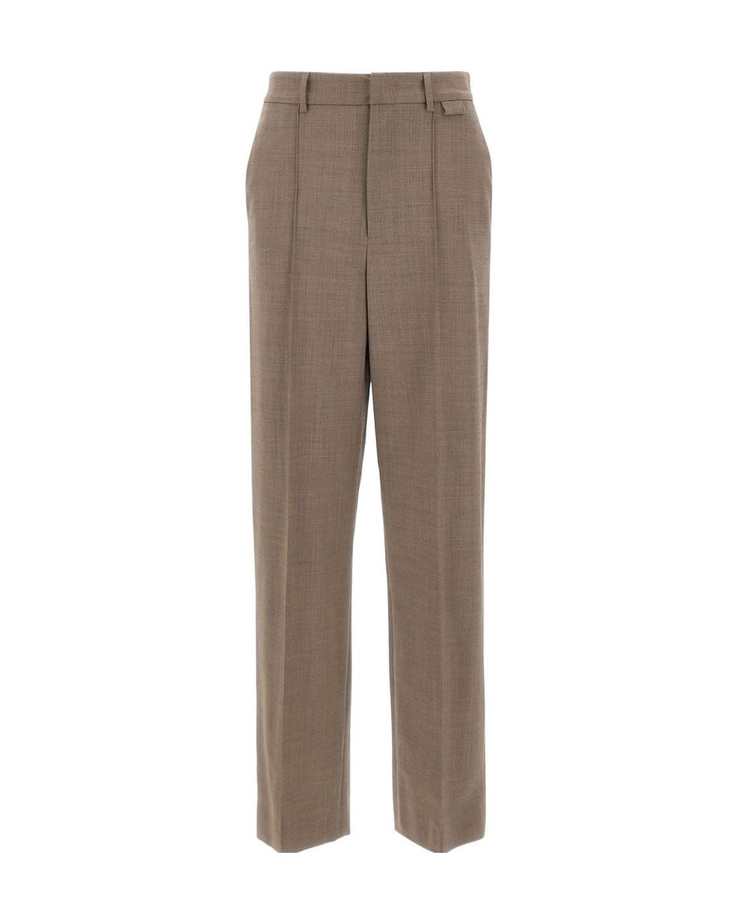 Fabiana Filippi Gray Wide-Leg Tailored Pants
