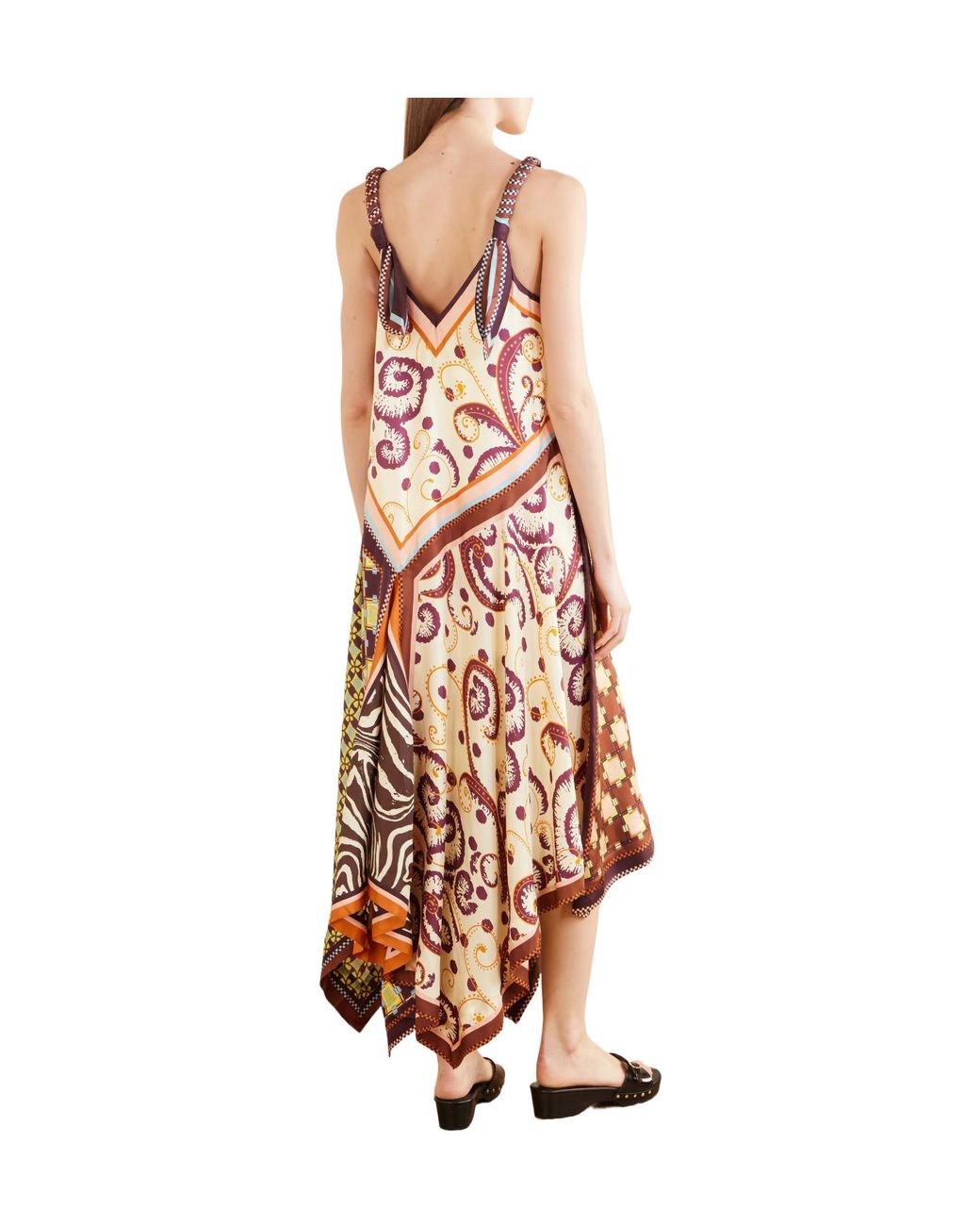 ALÉMAIS White Wilson Silk Twill Midi Dress