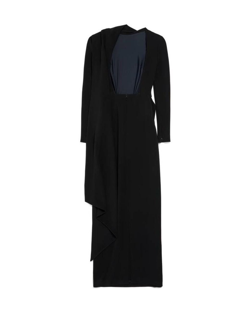 Balenciaga Black Long-Sleeve Dress