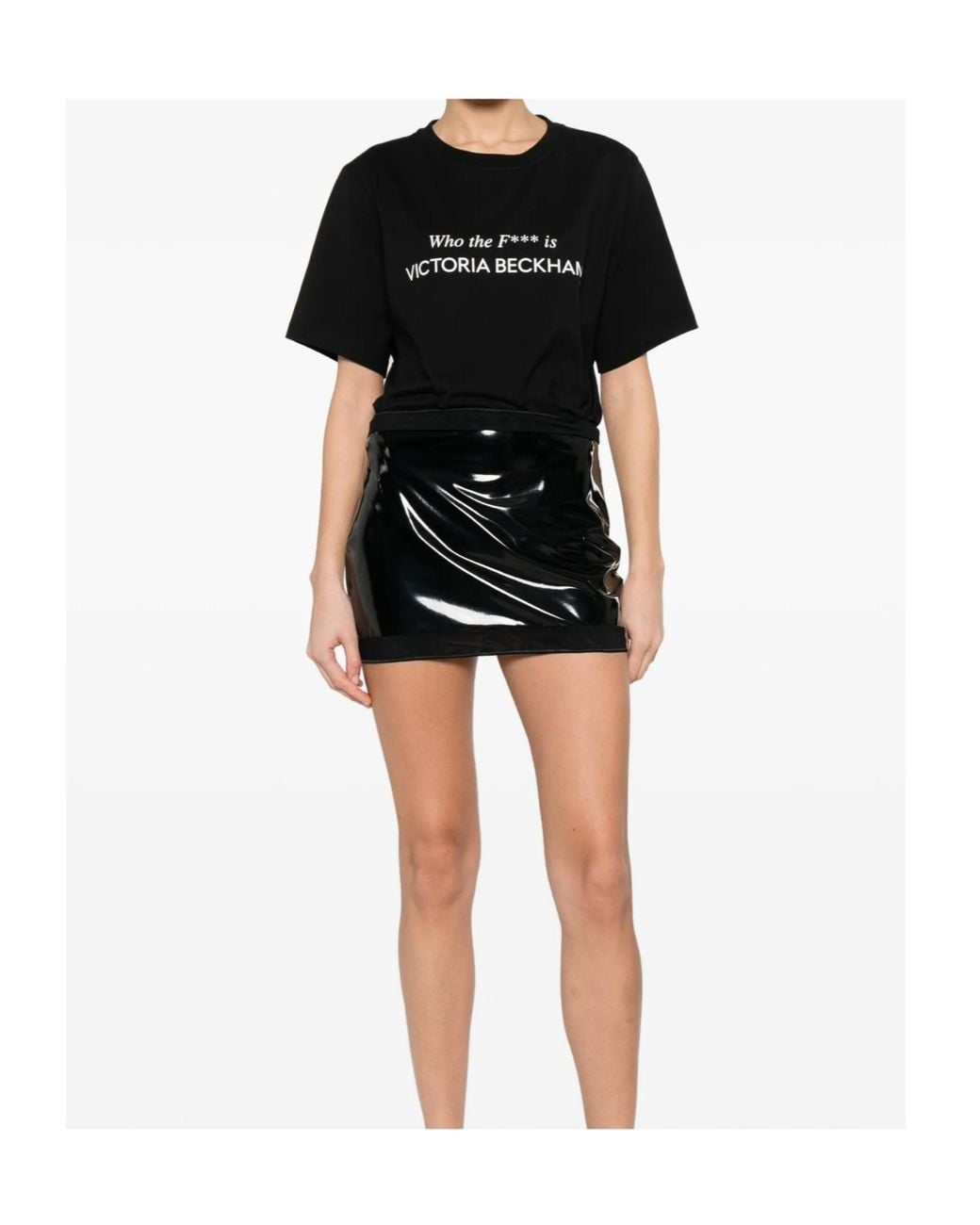 Oseree Black Mini Skirt
