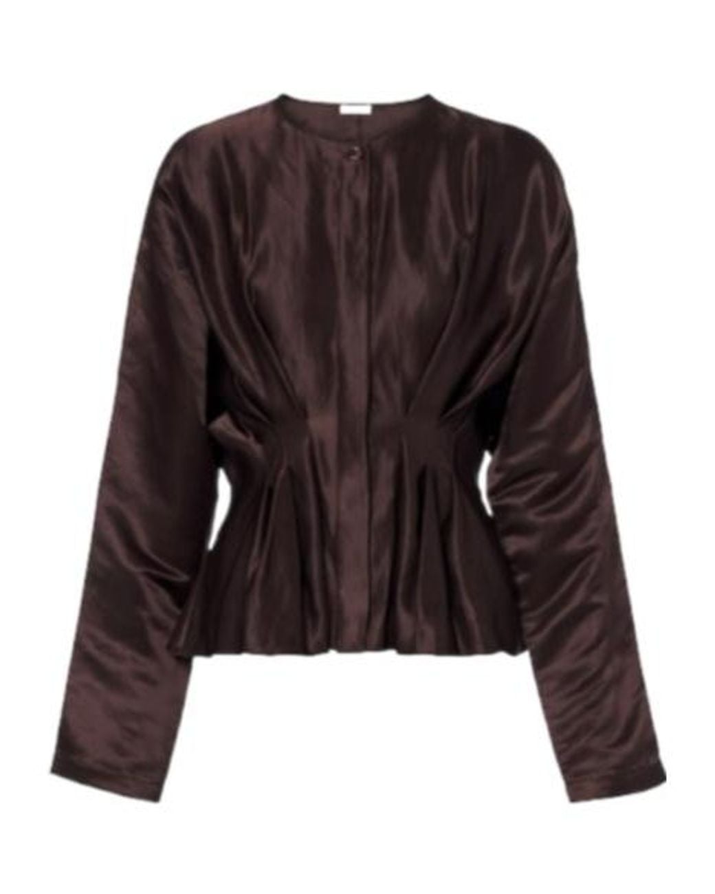 Joseph Black Erin Pleated Linen And Silk Blouse
