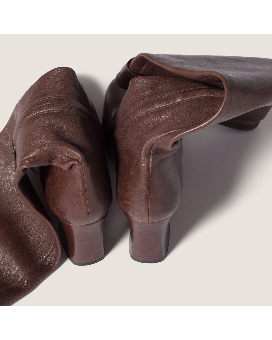 Miu Miu Brown Block-Heeled Boots