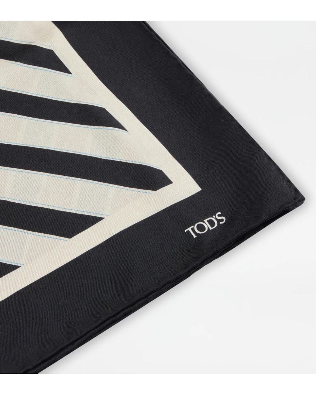 Tod's Metallic Square Silk Scarf