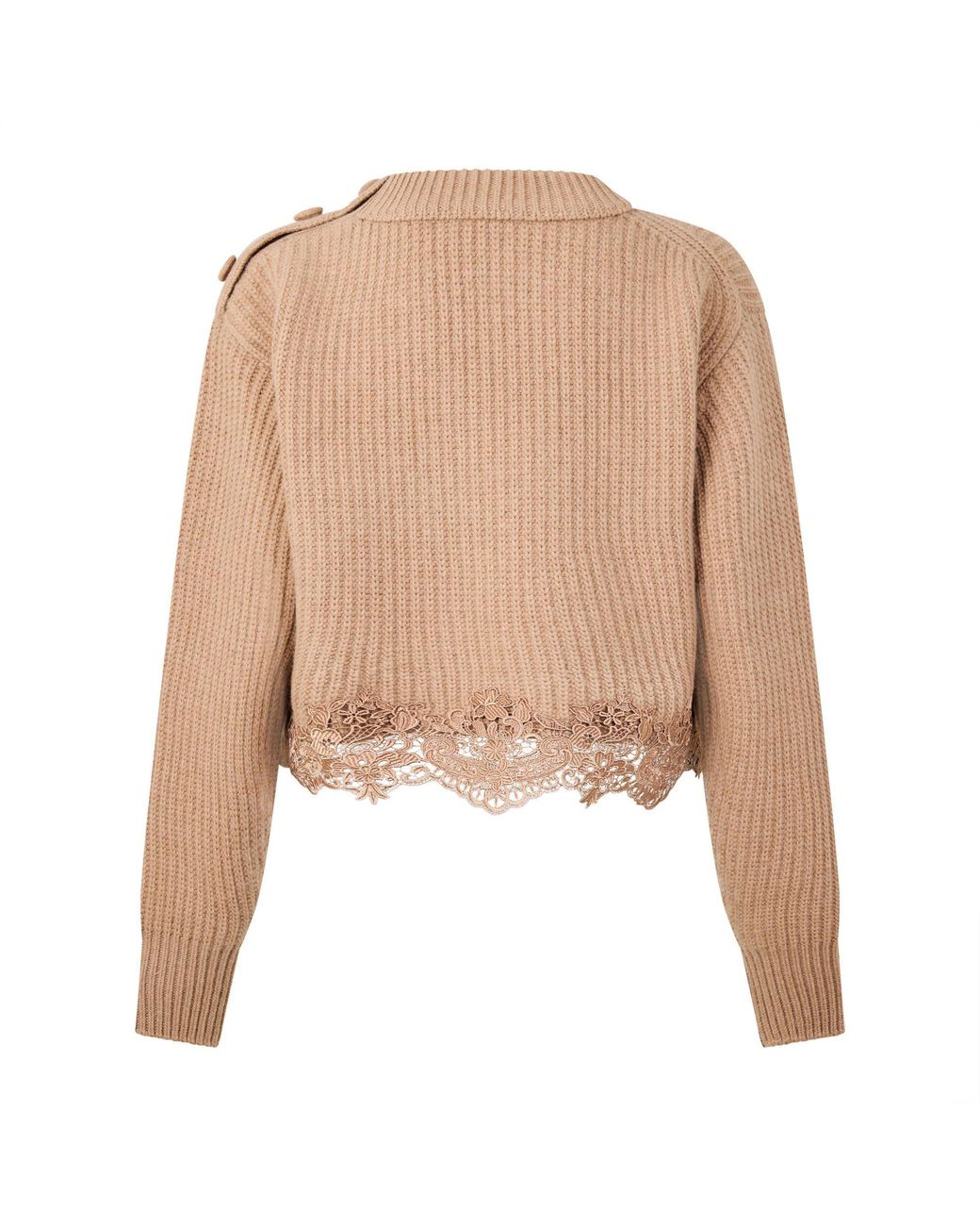 Chloé Natural Mp18 Cable Knit Jumper