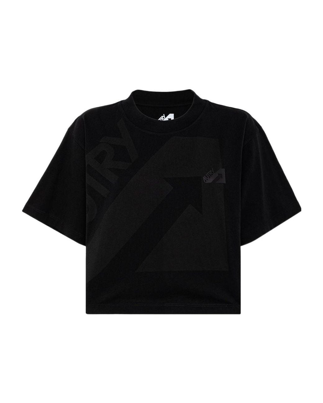 Autry Black Cropped T-Shirt