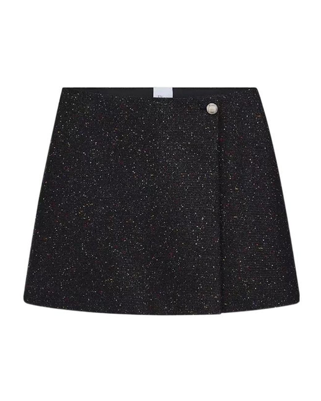 Dior Black Alps Wrap Skirt