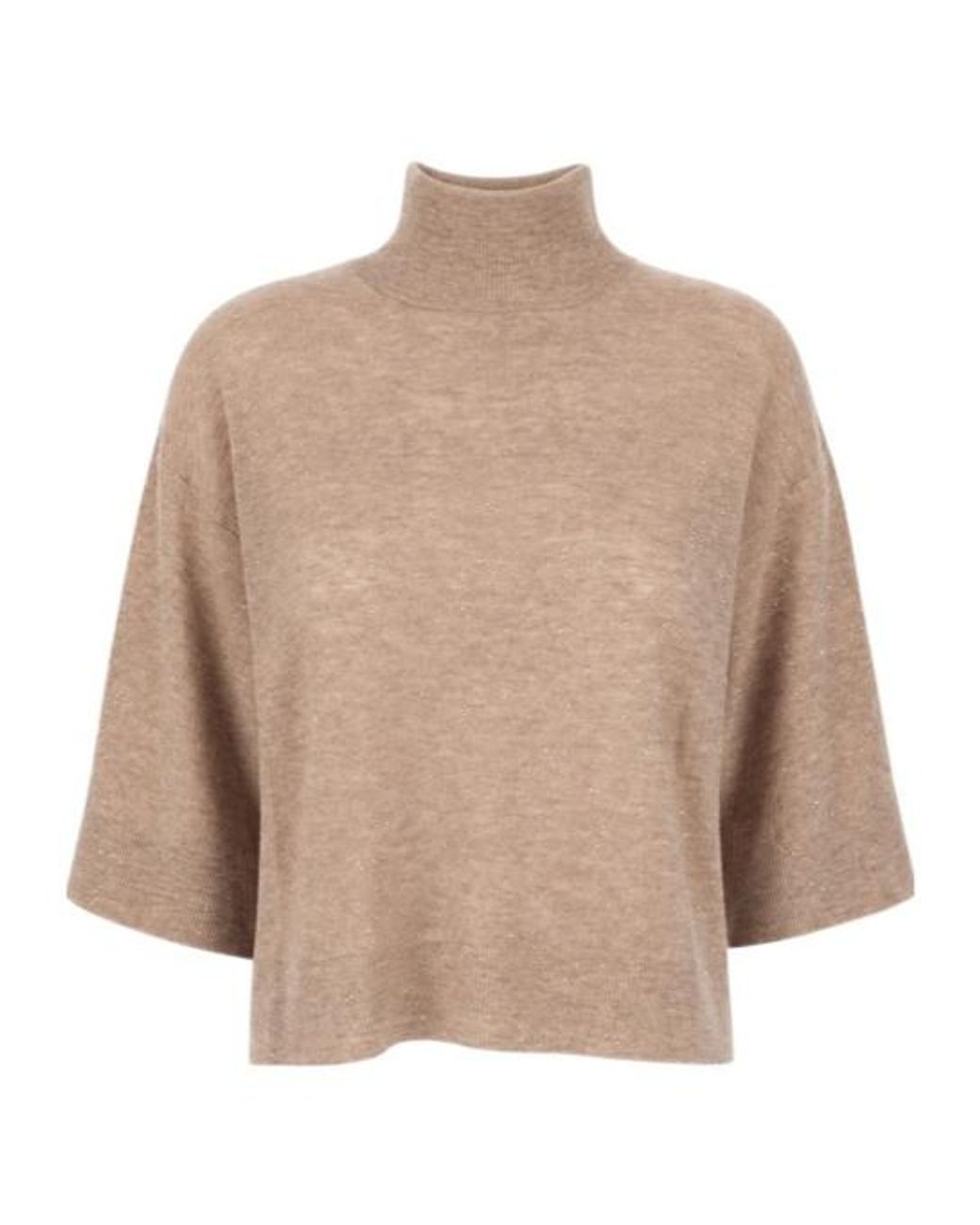 Fabiana Filippi Natural Turtleneck Sweater