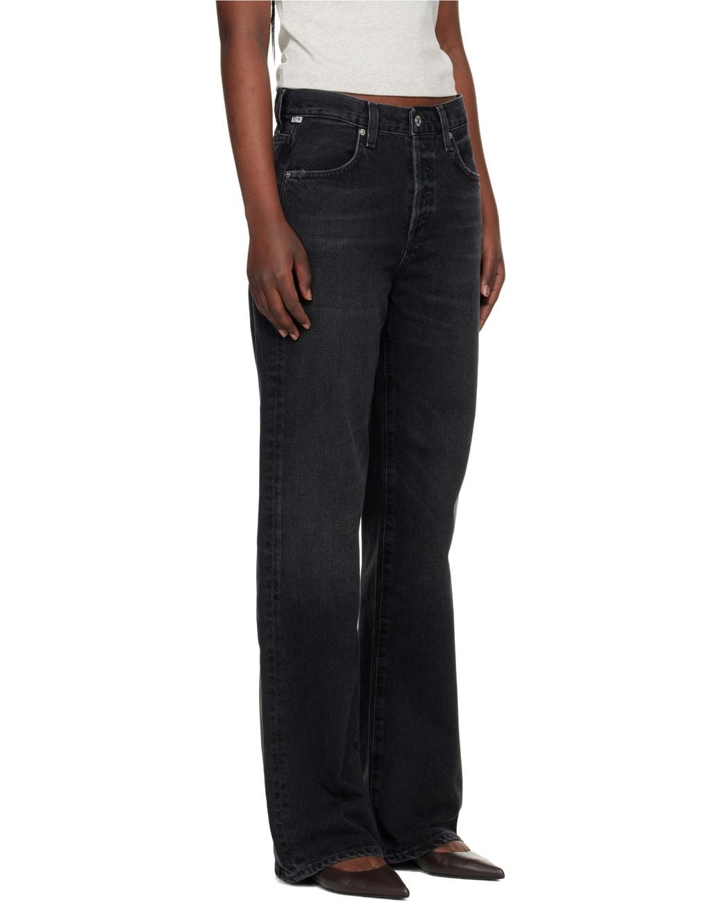 Citizens of Humanity Blue Straight-Leg Jeans