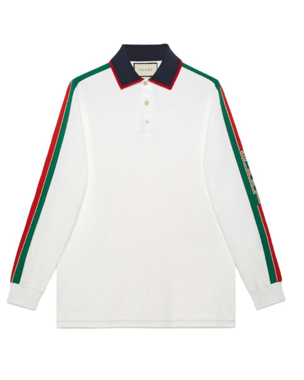 Gucci Multicolor Cotton Polo With Stripe for men