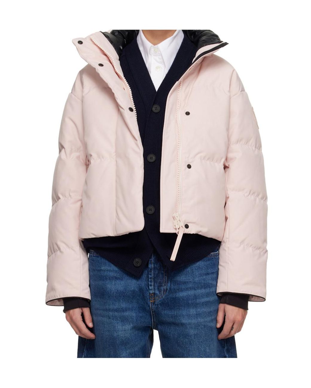 Canada Goose Pink Grandview Cropped Quilted Arctic-Tech Jacket