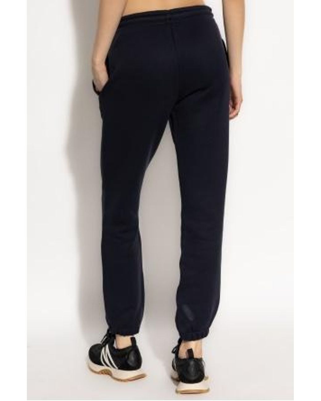 Moncler Blue Logo Patch Drawstring Trousers