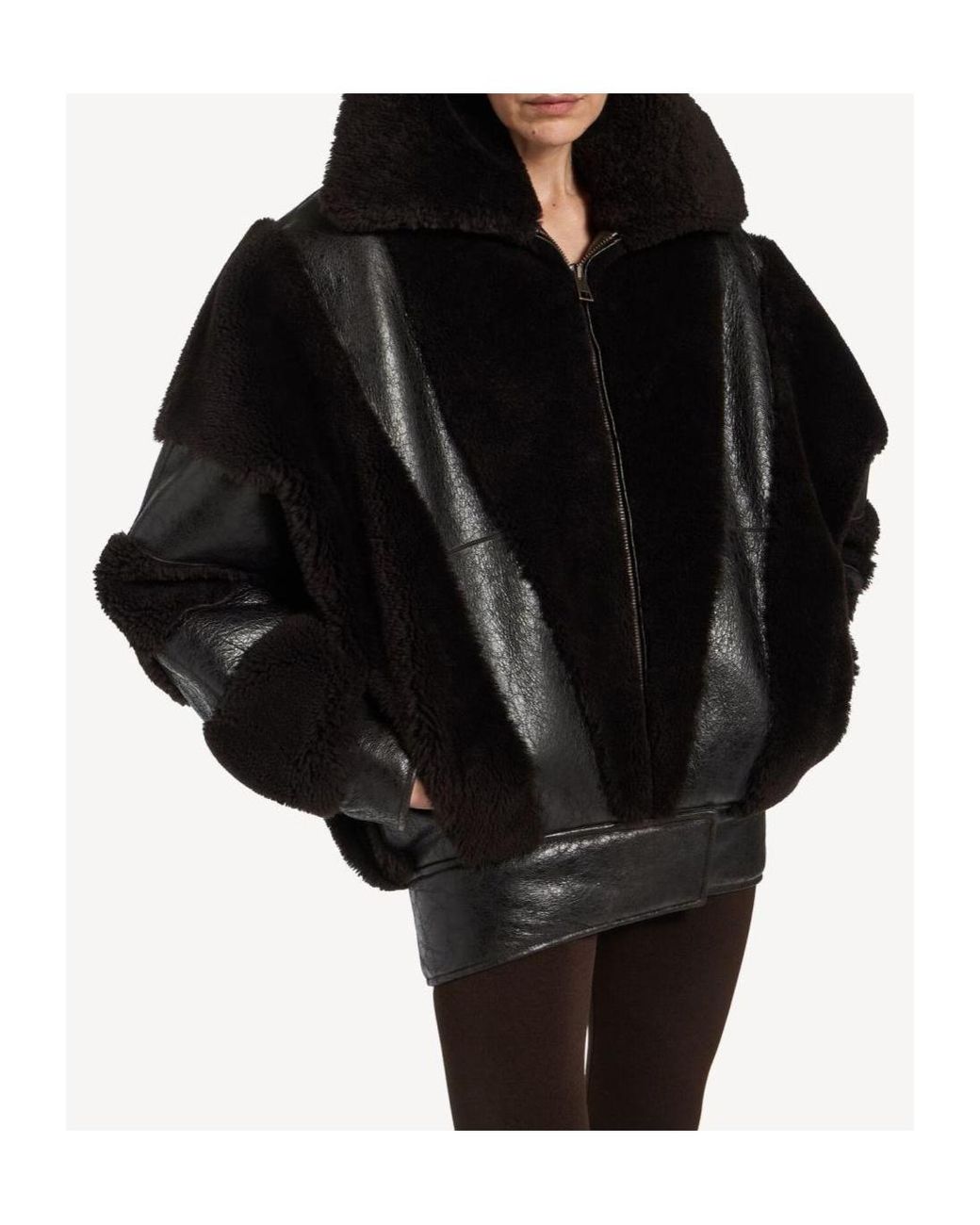 Balenciaga Black High Collar Jacket