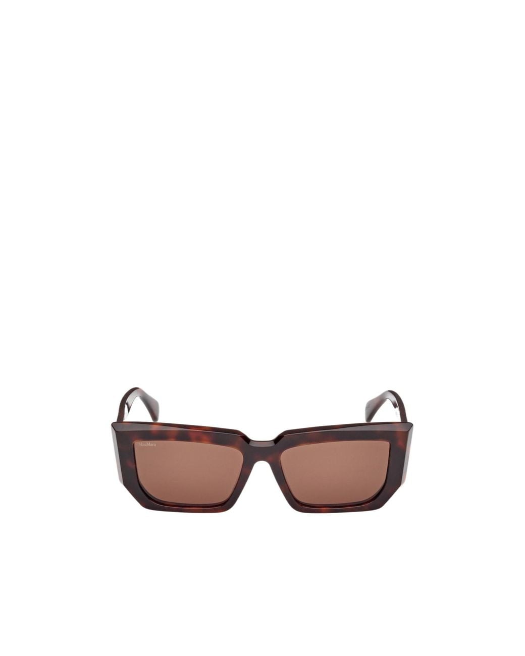 Max Mara Brown Rectangular Frame Sunglasses