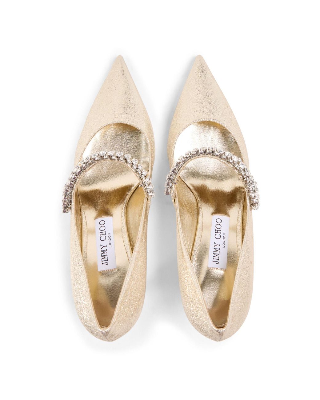 Jimmy Choo White Shiny Leather Shoes