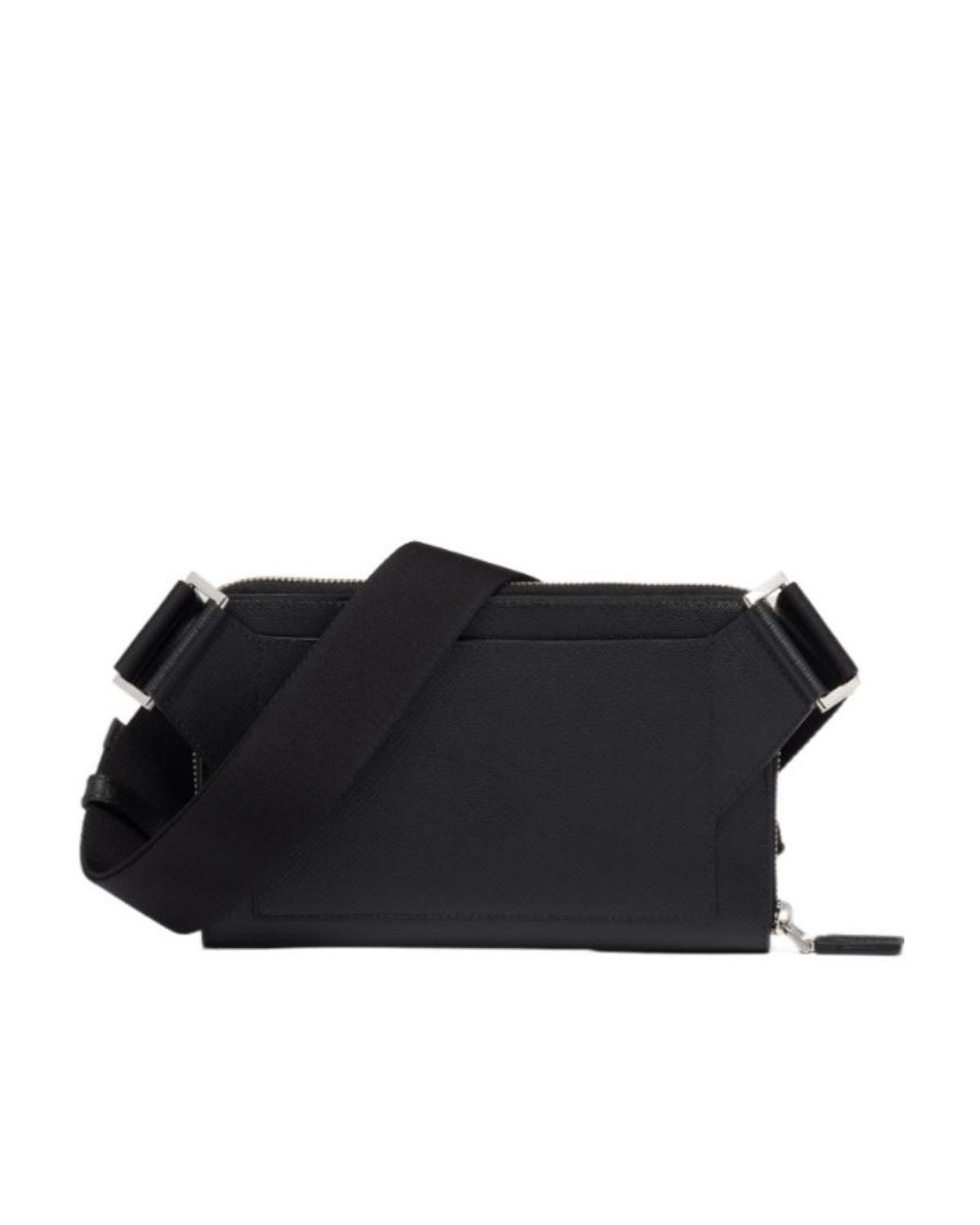 Prada Black Saffiano Leather Belt Bag for men