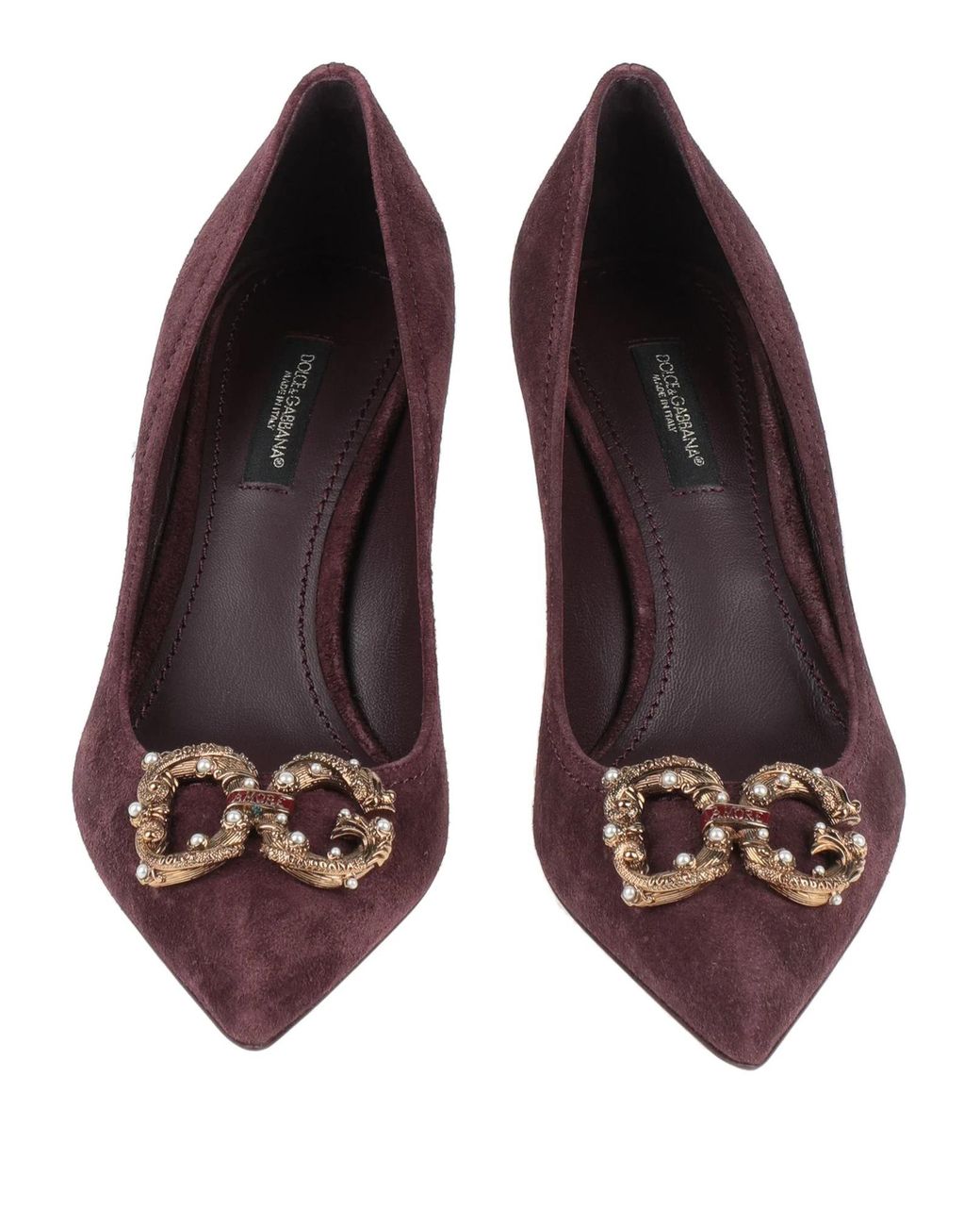 Dolce & Gabbana Purple Solid Color Courts