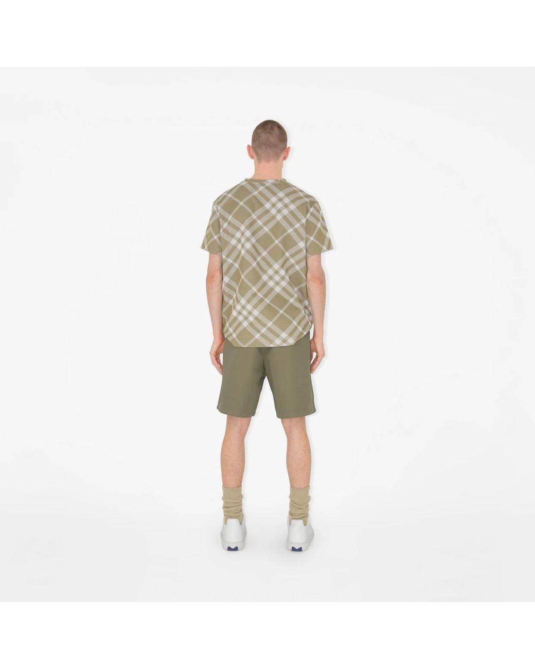 Burberry Natural Cotton-Twill Bermuda Shorts for men