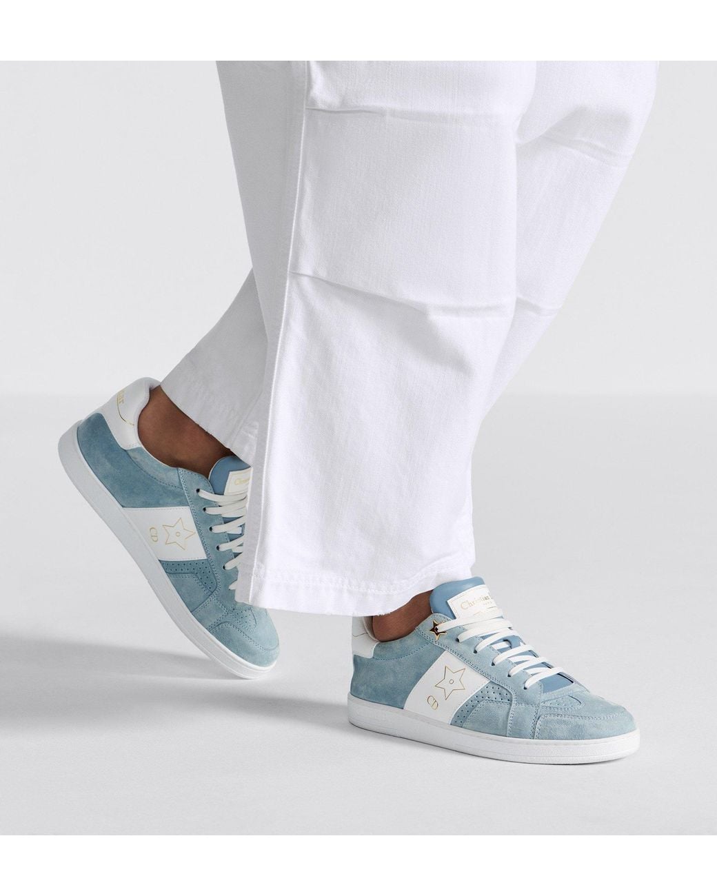 Dior Blue Star Low-Top Sneakers