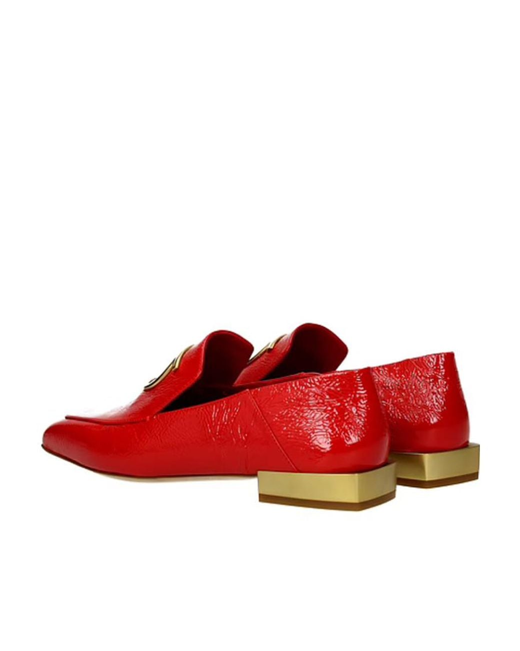 Ferragamo Red Logos Square Head Logos