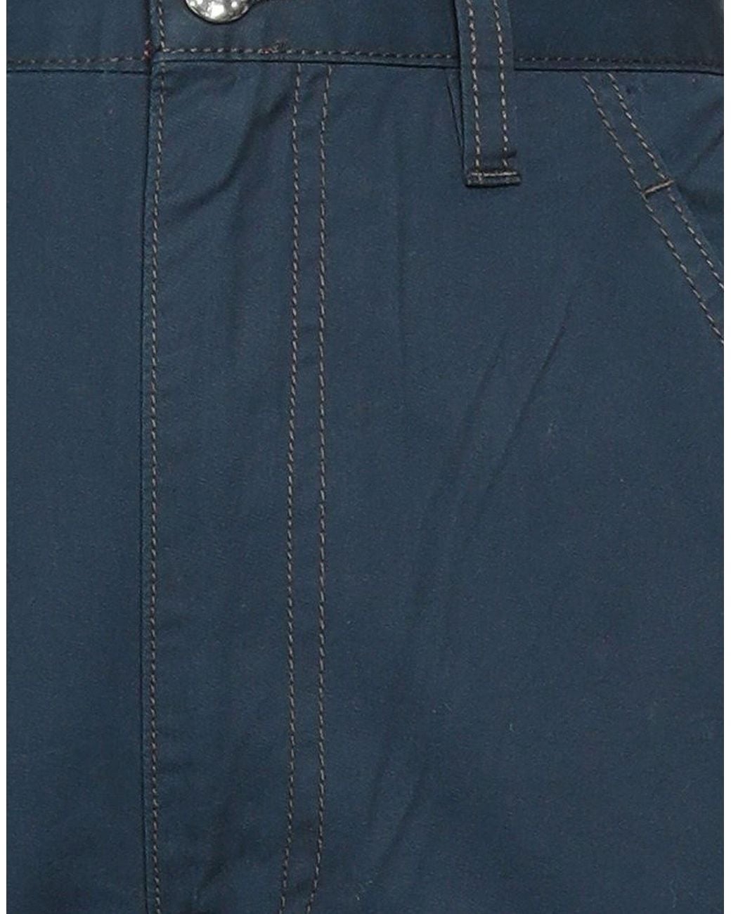 DIESEL Blue Plain Colour Casual Trousers