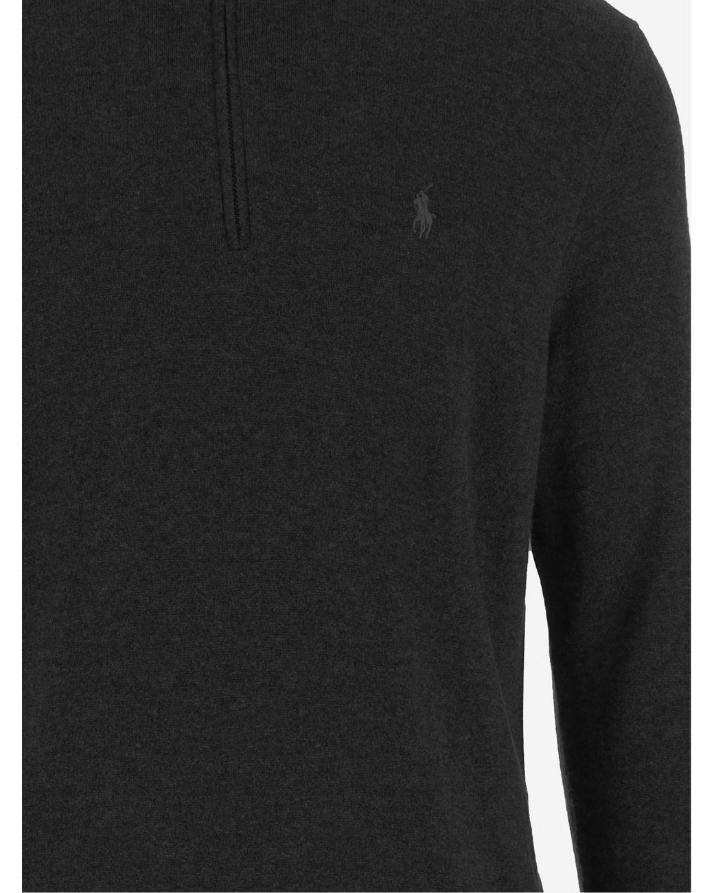 Polo Ralph Lauren Blue Half-Zip Knitted Sweater for men