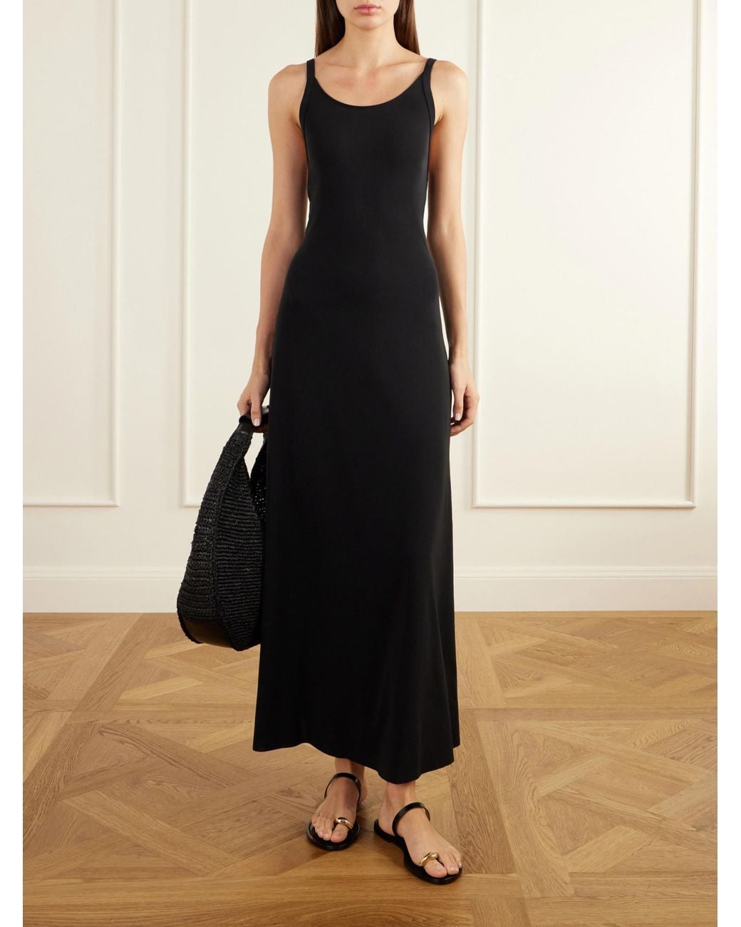 Eres Black Stretch-Jersey Maxi Dress
