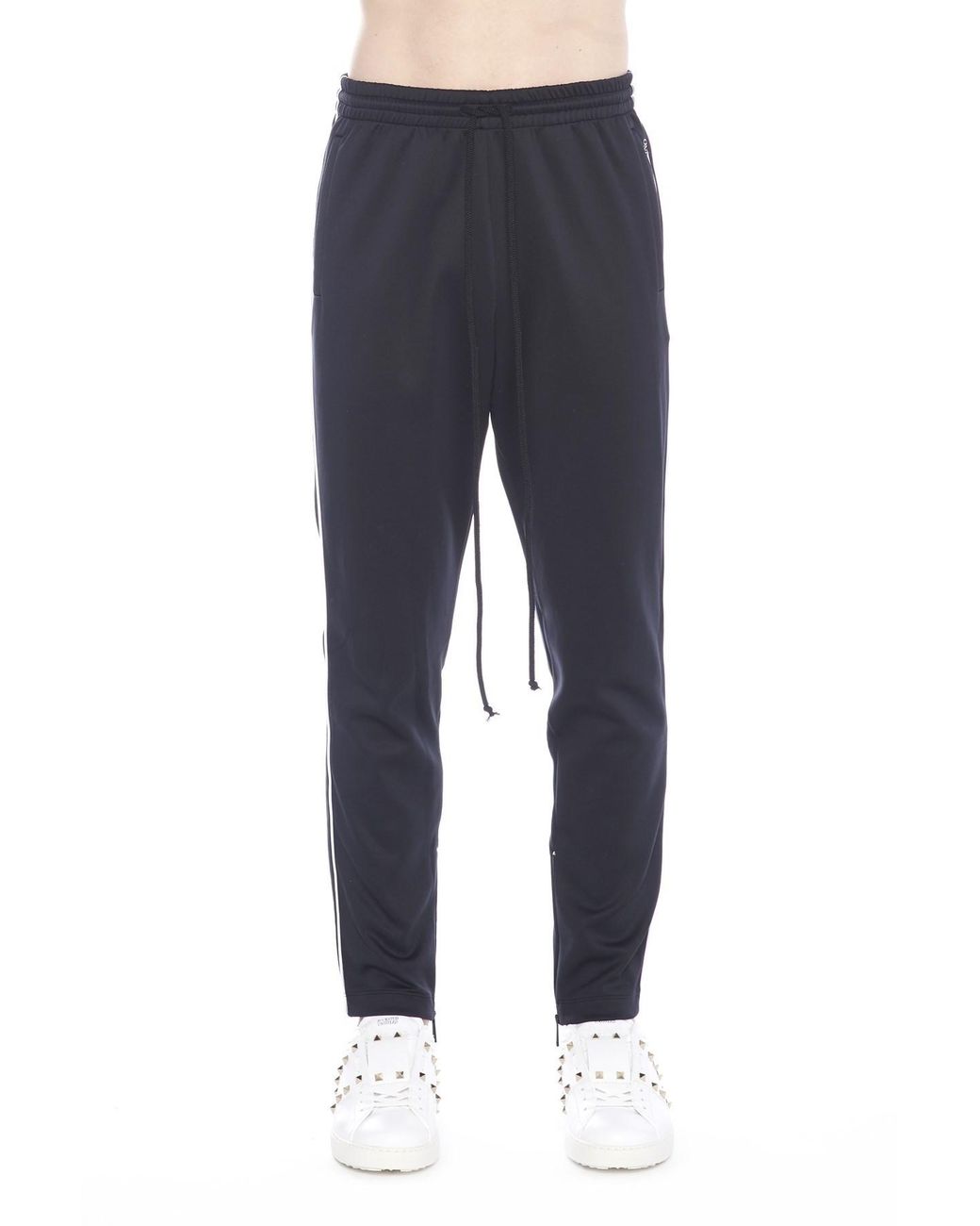 Valentino Gray Side Stripe Trousers for men