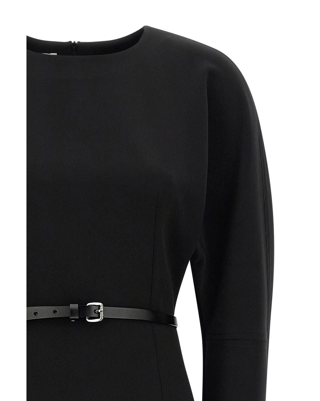 P.A.R.O.S.H. Black Long-Sleeved Dress