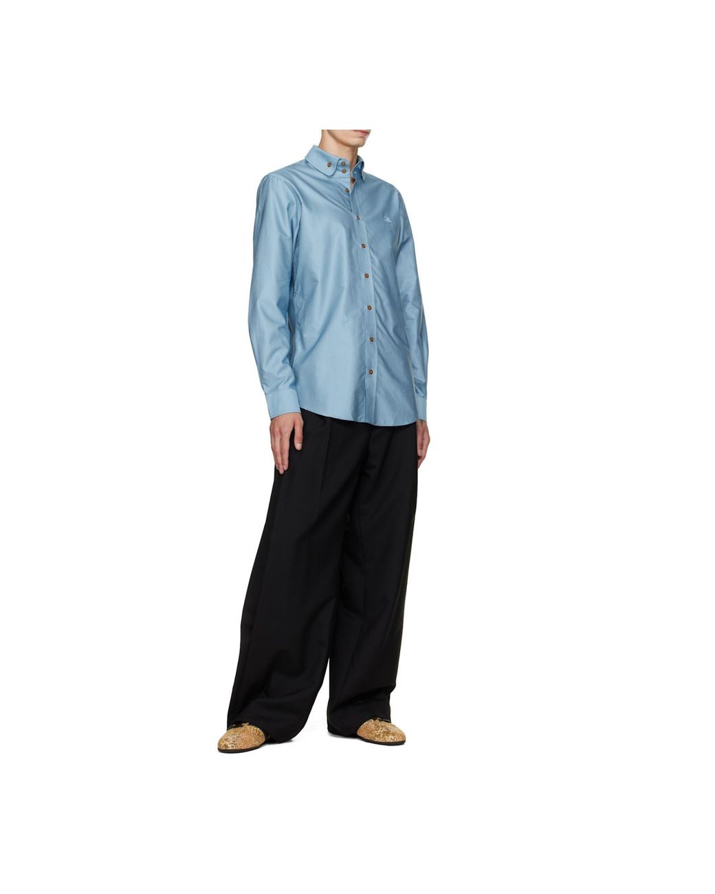 Vivienne Westwood Gray Orb Button-Down Shirt for men