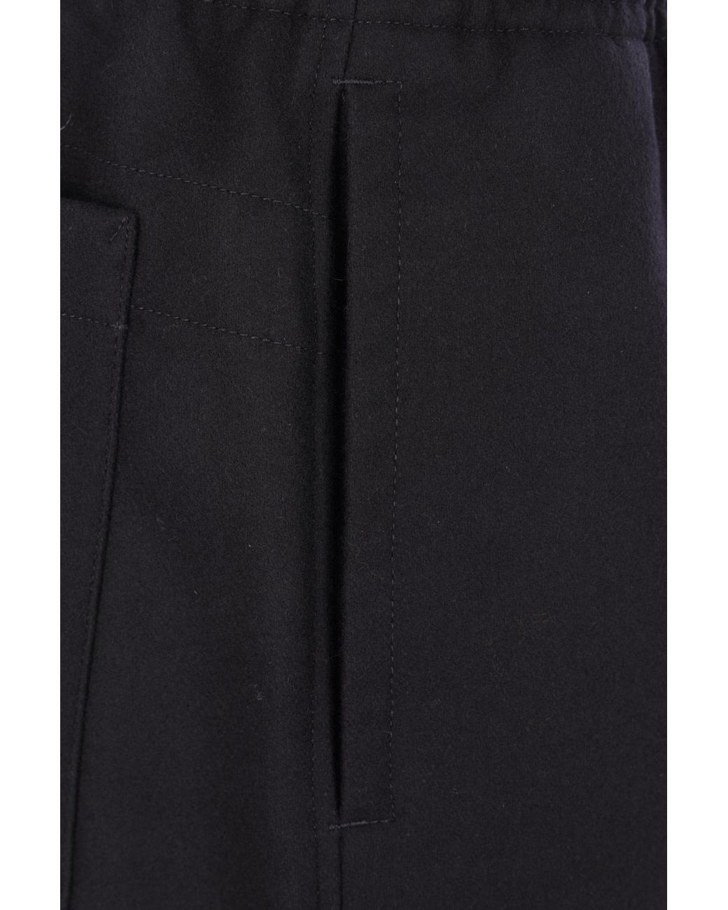 Stone Island Black Ghost Cuffed Trousers for men