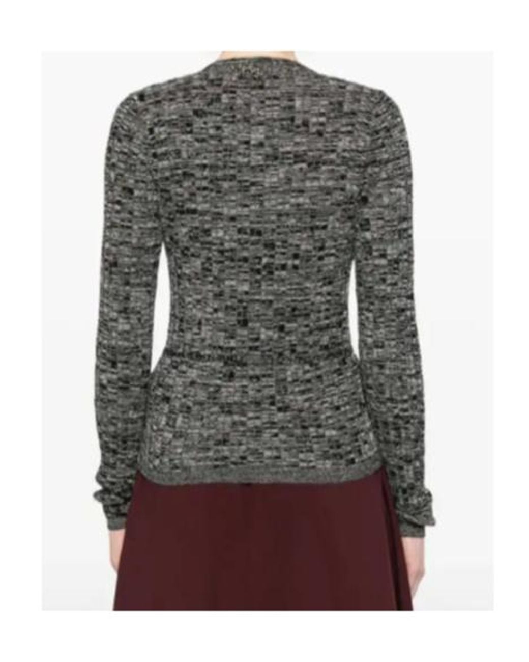 Dries Van Noten Black Long-Sleeved Knitted Cardigan