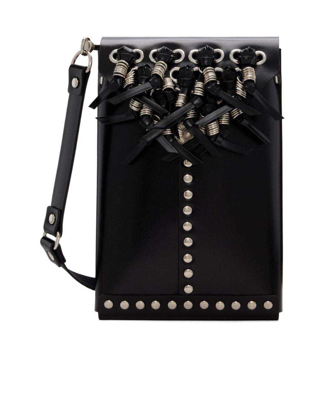 Toga Black Leather Shoulder Bag