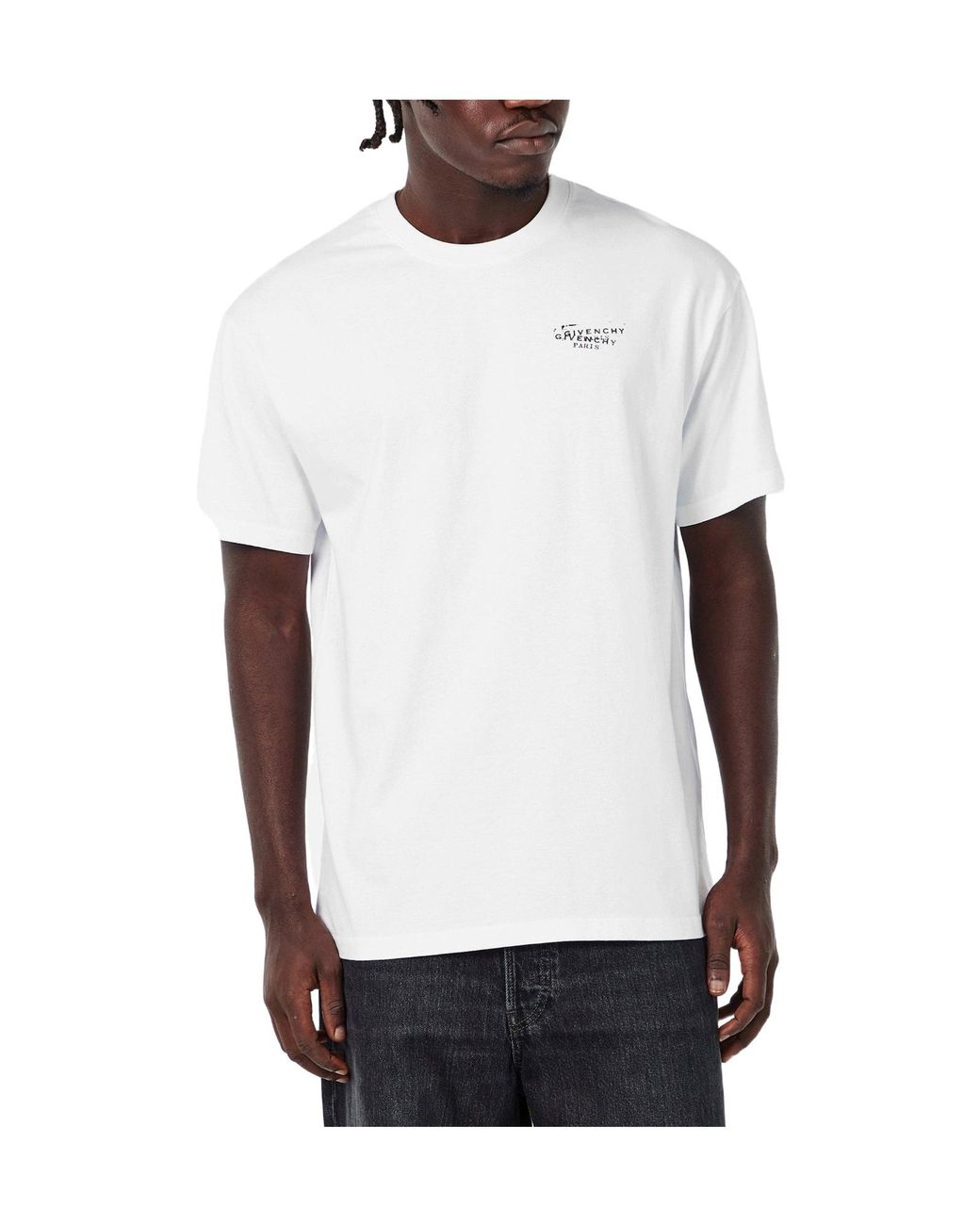 Givenchy White Printed T-Shirt for men