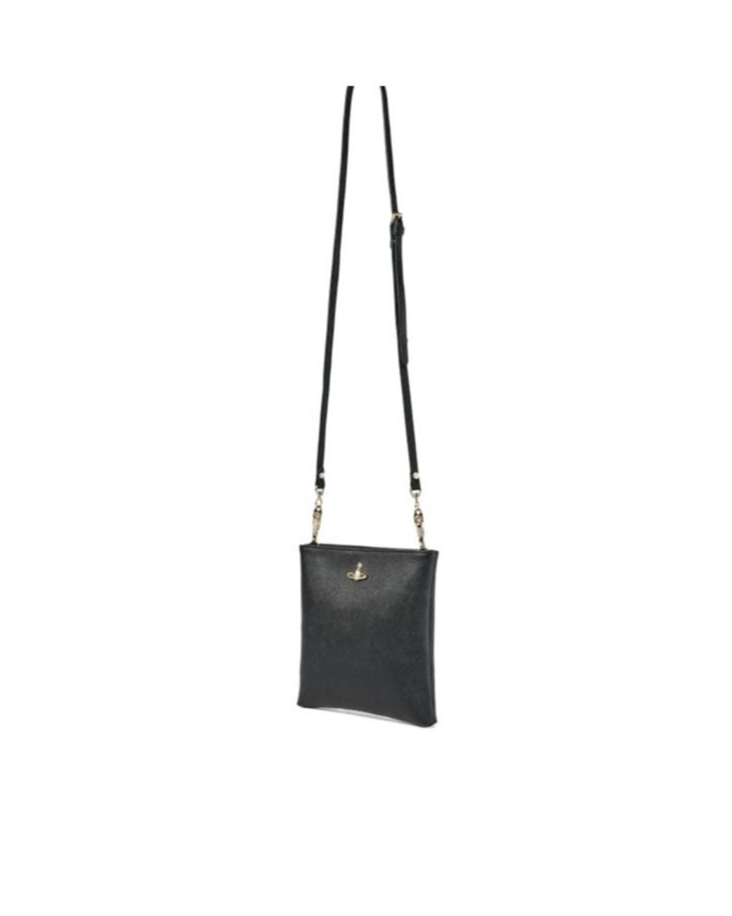 Vivienne Westwood Black Logo Shoulder Bag