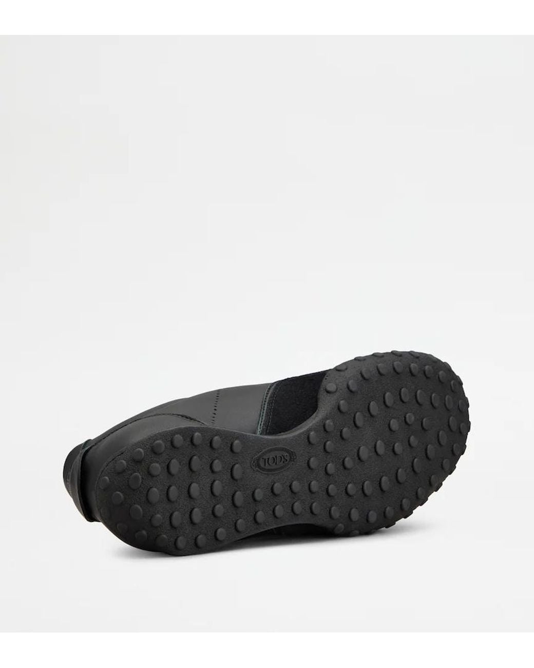 Tod's Black Perforated Detail Lace-Up Sneakers for men