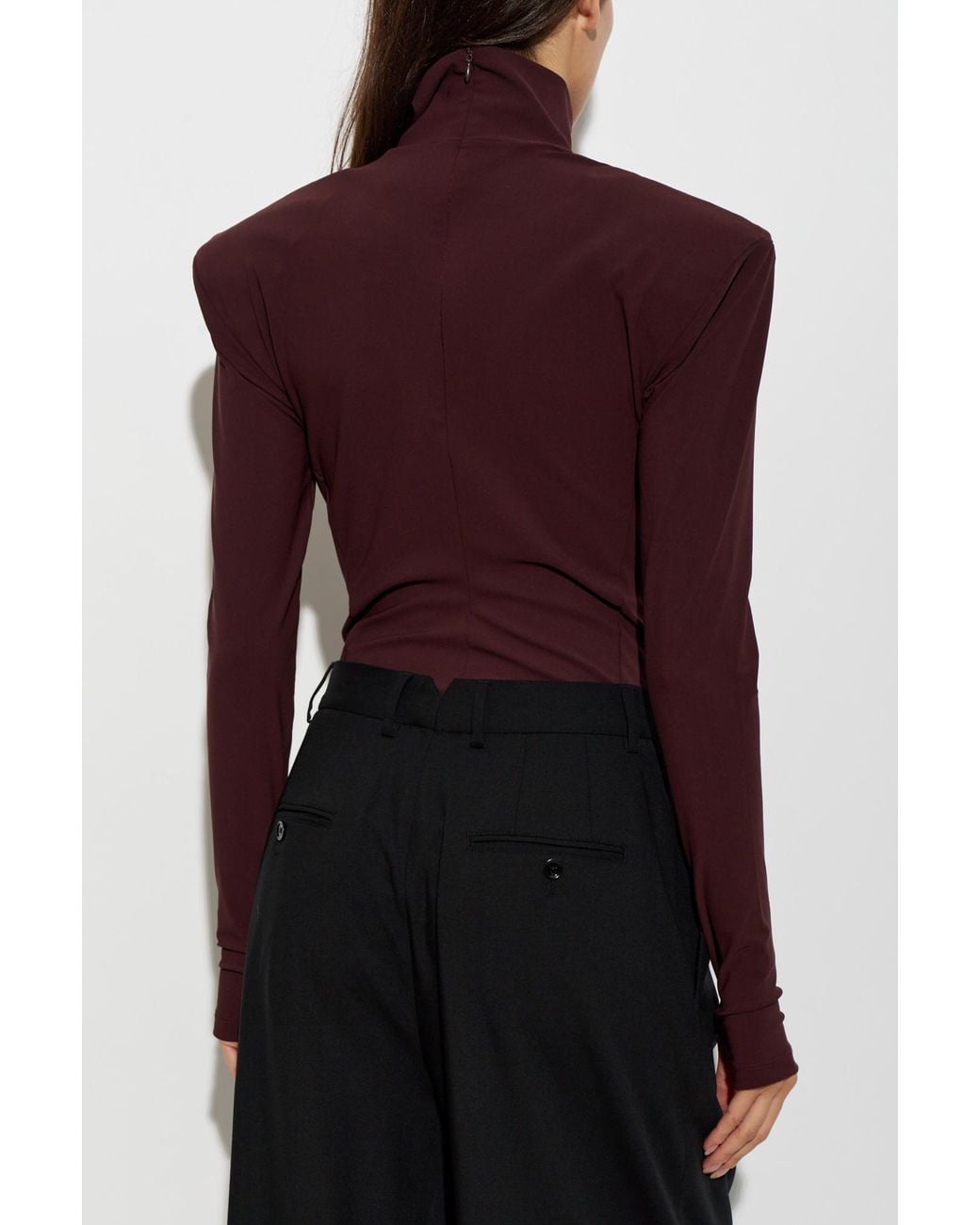 IRO Purple Long-Sleeve Bodysuit