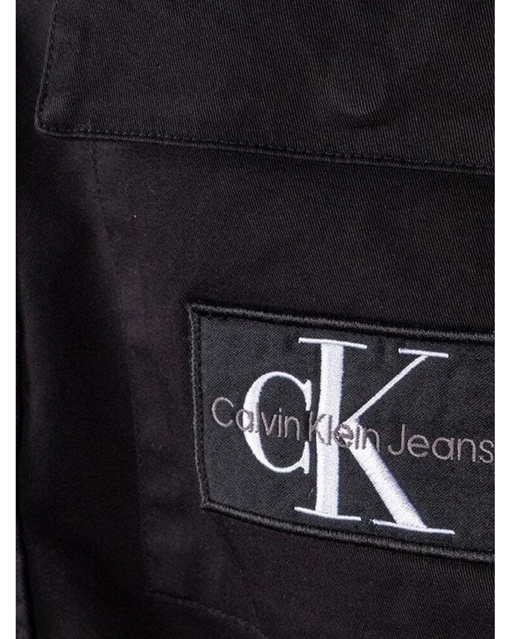Calvin Klein Blue Logo Pattern Shirt for men