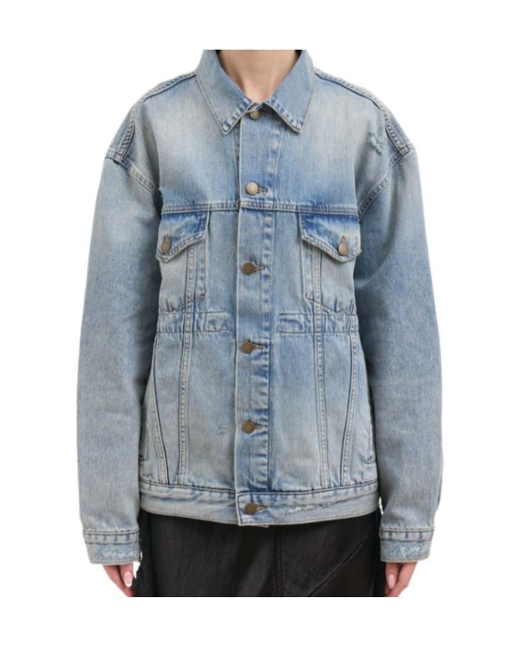 Haikure Blue Long-Sleeve Denim Jacket
