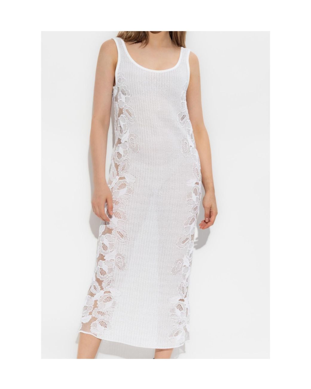 Alaïa White Lace Dress