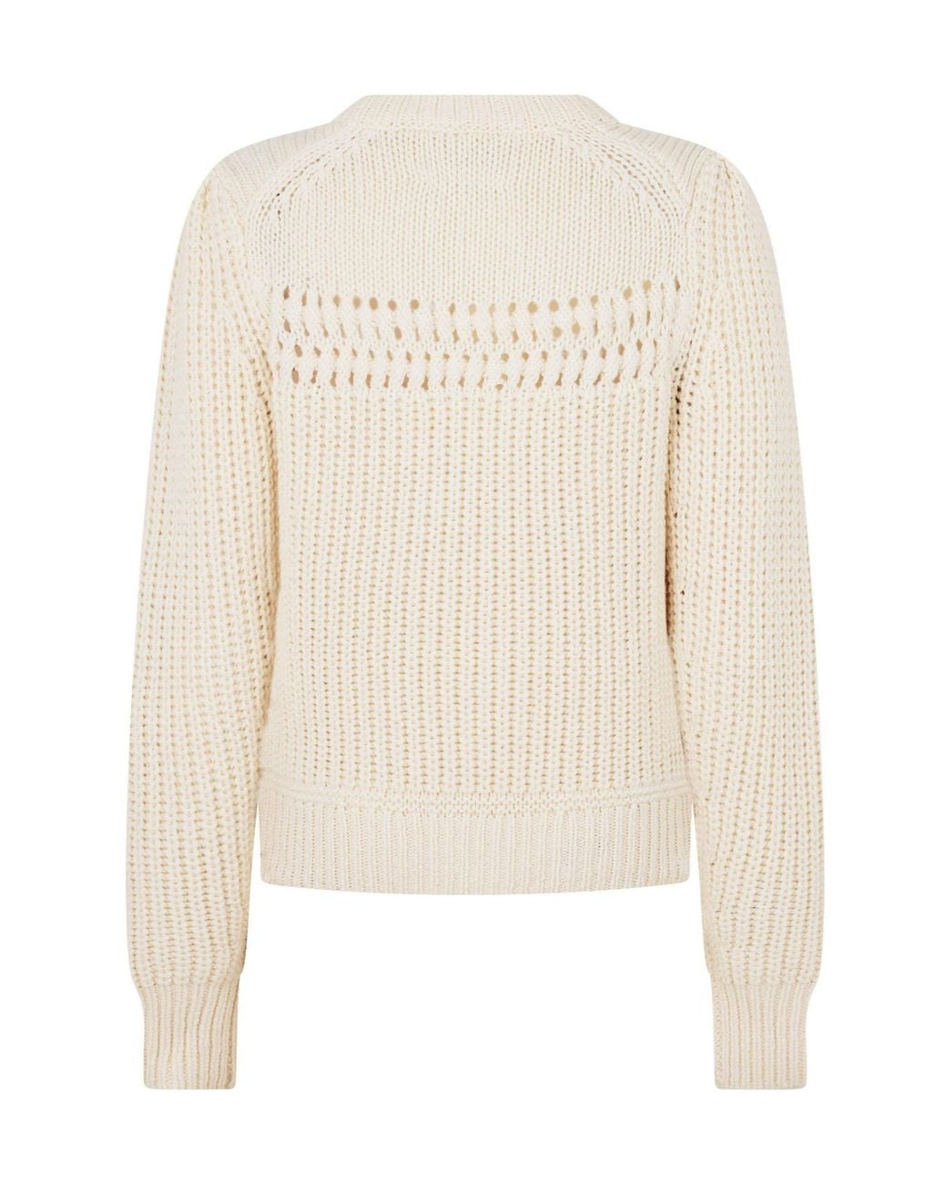 Isabel Marant White Cable Knit Jumper