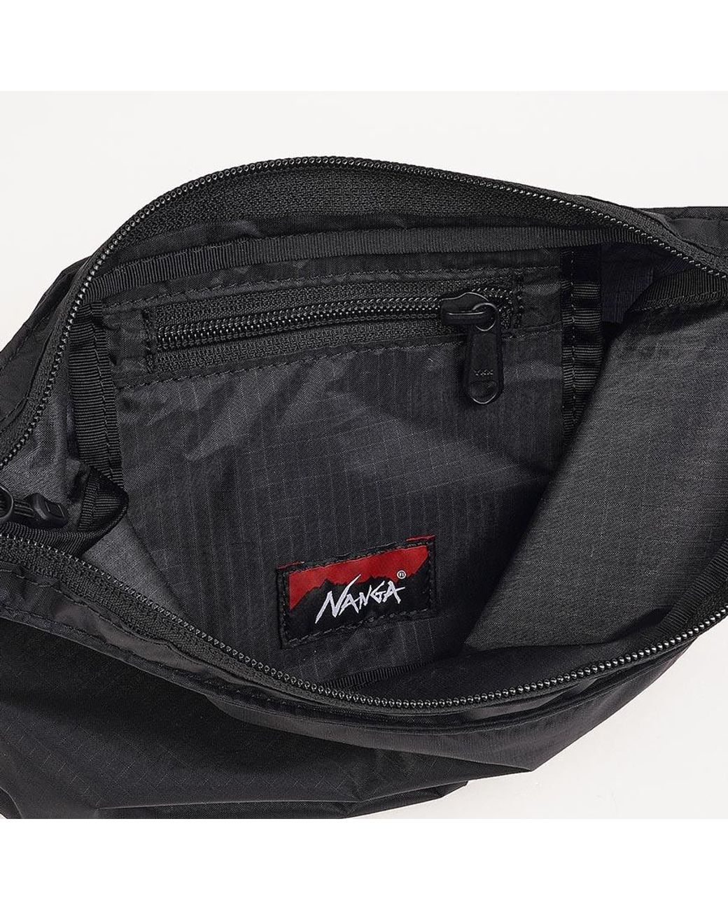 NANGA White Zippered Shoulder Bag for men