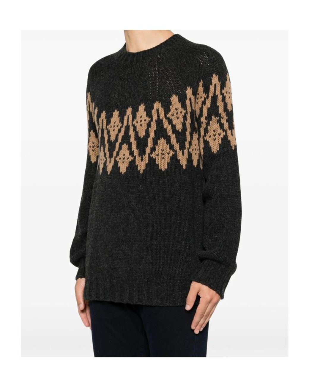Dondup Black Long-Sleeved Knitwear for men