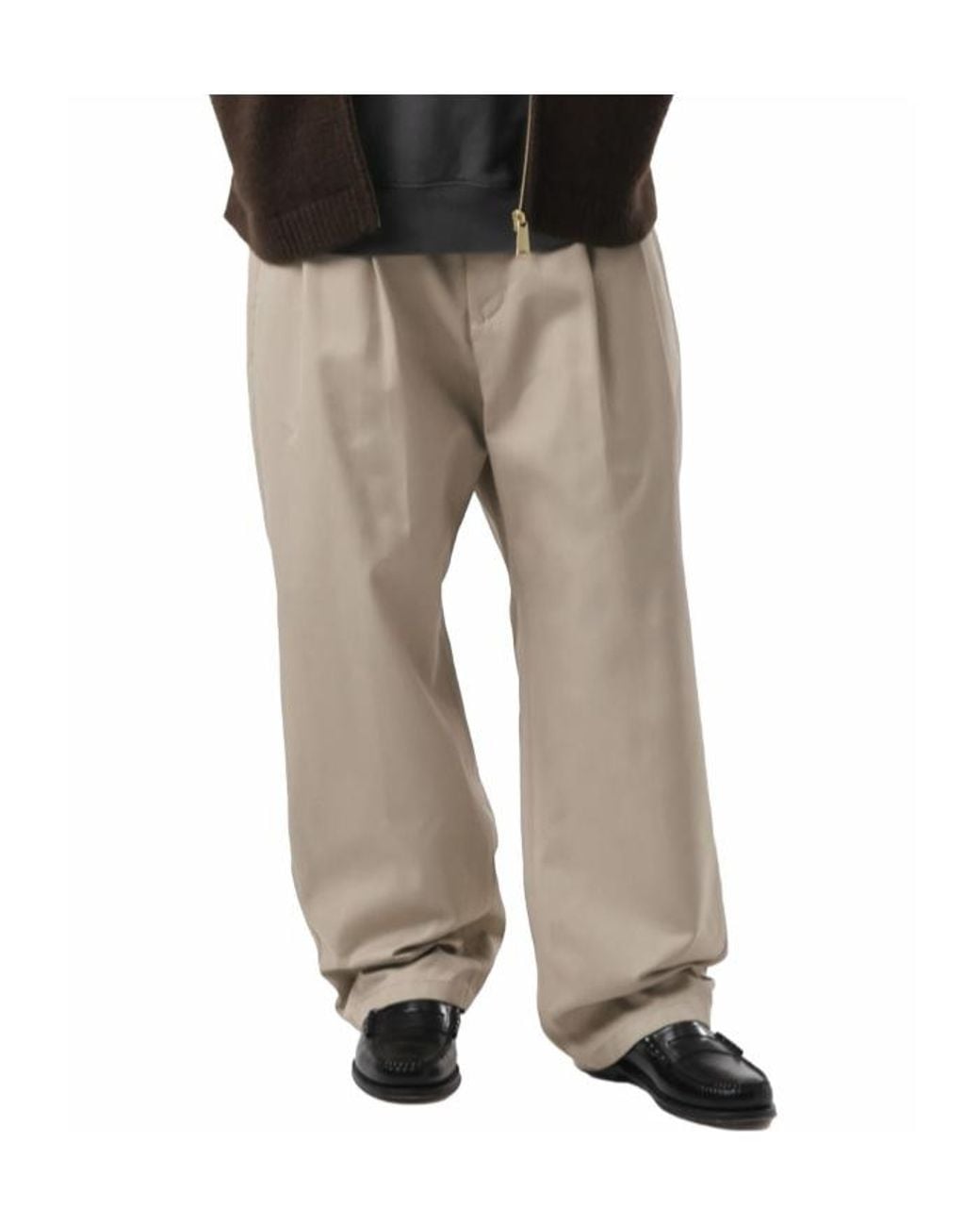 Carhartt Natural Pleated Chino Pants for men